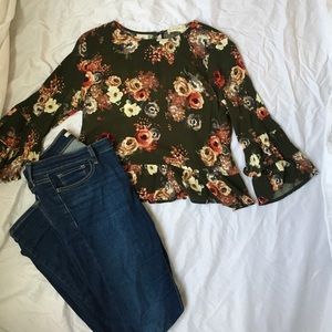 ‼️SOLD‼️ Floral Blouse Altar’d State